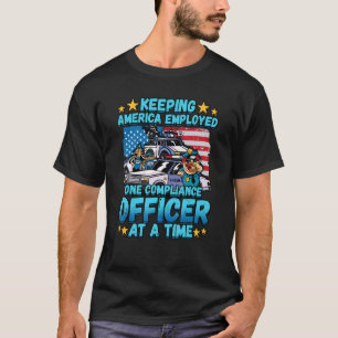 T-shirt Application de la loi pour un policier
