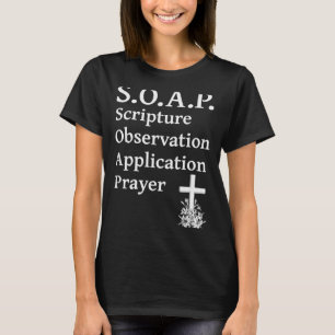 T-shirt Application d'observation des Écritures savon chré