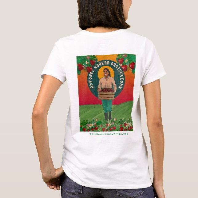 T-shirt Appliquer les protections des travailleurs Tee (Dos)