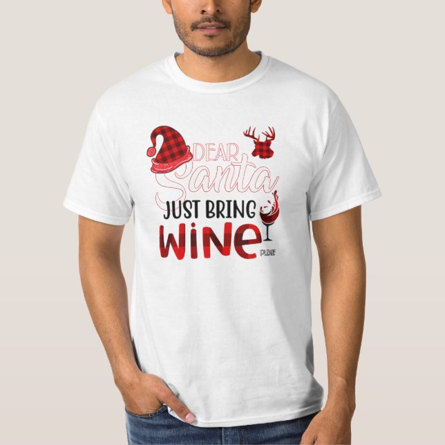 T-shirt Apportez juste du vin (Devant)