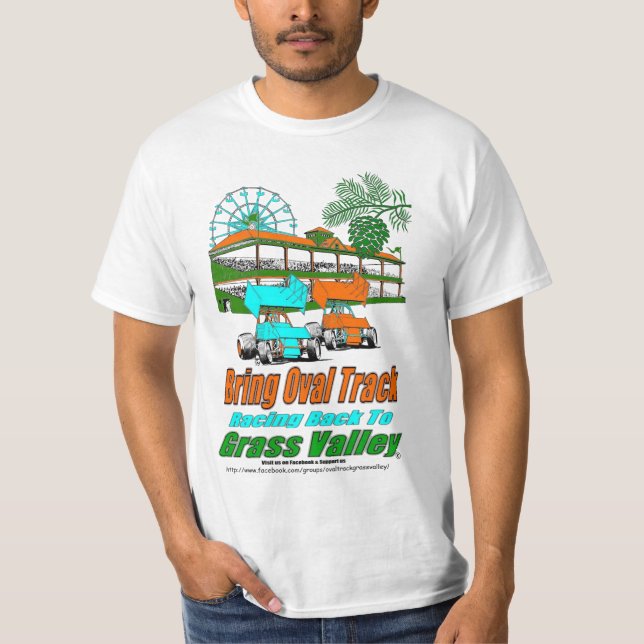 T-shirt Apportez la voie ovale emballant de nouveau à la (Devant)
