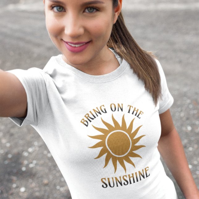 T-shirt Apportez le soleil doré (Créateur téléchargé)