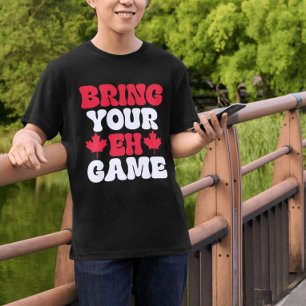 T-shirt Apportez votre Eh Jeu Drapeau Canadien Canada