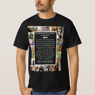 T-shirt Appréciation de l'amitié   Collage photo BFF 22