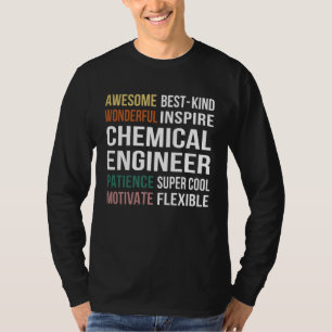 T-shirt Appréciation de l'ingénieur chimiste