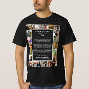 T-shirt Appréciation de papa Fête des pères 22 Collage p