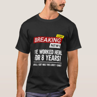T-shirt Appréciation Des Travailleurs Travaillant Ici Pend
