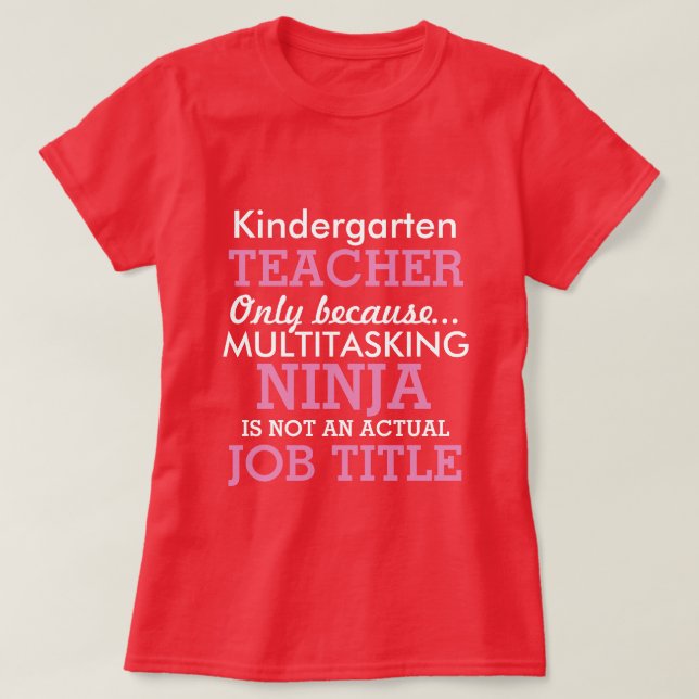 T-shirt Appréciation drôle de maître d'école de jardin (Design devant)