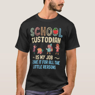 T-shirt Appréciation du gardien de l'école Janitor Cleaner