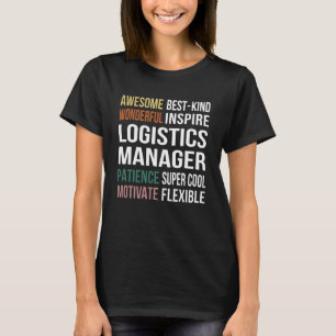 T-shirt Appréciation du gestionnaire logistique