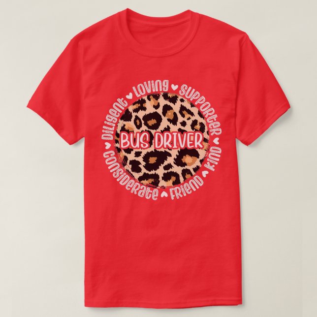 T-shirt Appréciation du pilote de bus (Design devant)