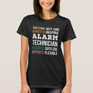 T-shirt Appréciation du technicien d'alarme