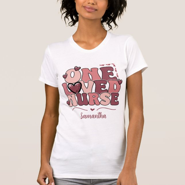 T-shirt Appréciation personnalisée de l'infirmière Valenti (Devant)