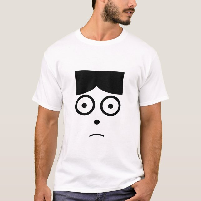 T-shirt Apprehensive face (Devant)
