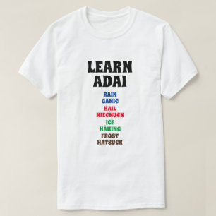 T-shirt Apprendre Adai - Pluie, Grêle, Glace, Froid