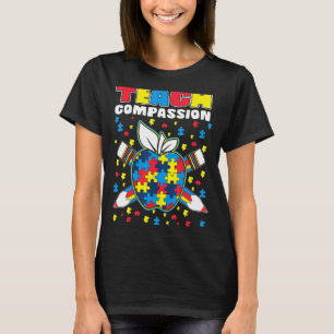 T-shirt Apprendre Compassion Puzzle Pièce Enseignant Autis
