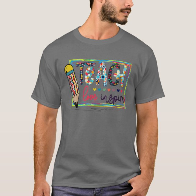 T-shirt Apprendre L'Amour Inspirer L'Appréciation De L'Ens (Devant)