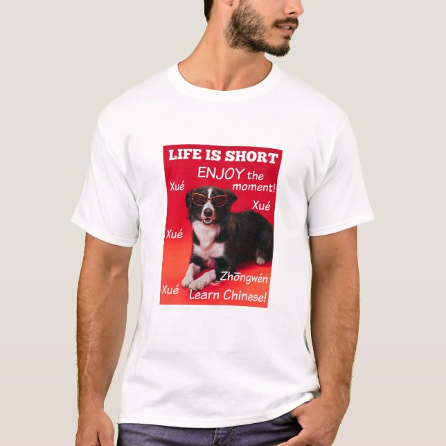 T-shirt Apprendre le chinois (Devant)