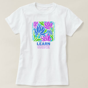 T-shirt Apprenez À Briller De Retour À L'Enseignant D'Écol