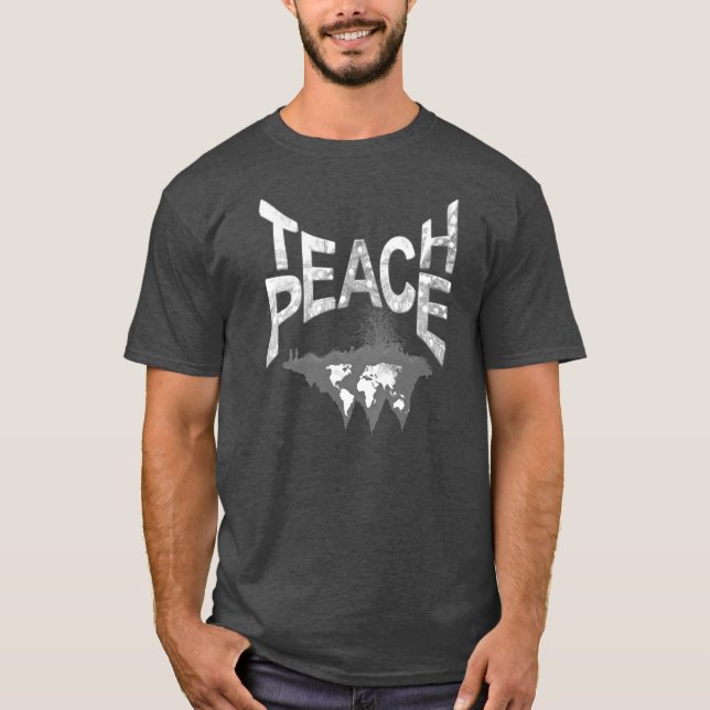 T-shirt Apprenez la paix en temps réel (Devant)