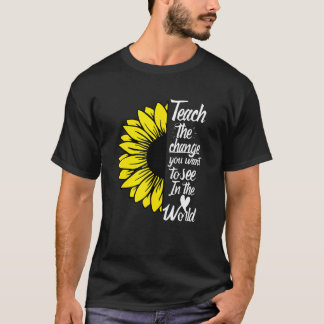 T-shirt Apprenez Le Changement Que Vous Voulez Voir Dans L