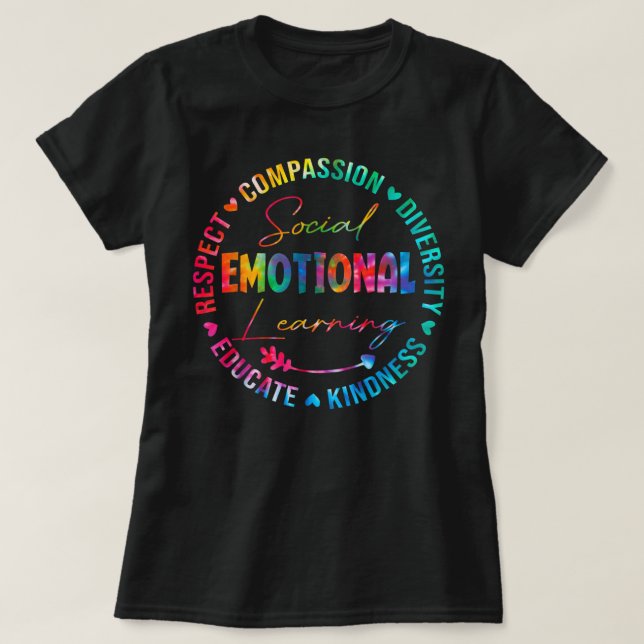T-shirt Apprentissage social émotionnel Conseiller de coeu (Design devant)
