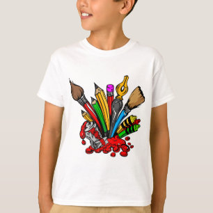 T-shirt Approvisionnements colorés d'art