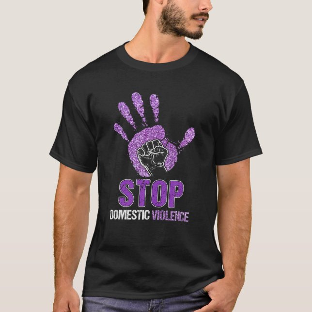 T-shirt Appui À La Lutte Contre La Violence Familiale Pour (Devant)