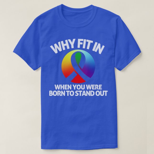T-shirt Appui à l'autisme (Design devant)