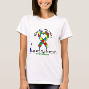 T-shirt Appui de l'autisme I mon petit-fils