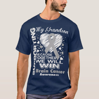 T-shirt Appuyer mon petit-fils - Sensibilisation au cancer