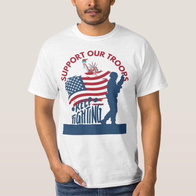 T-shirt Appuyer nos troupes (Devant)