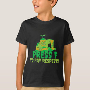 T-shirt Appuyez sur F pour rendre hommage au mème de joueu