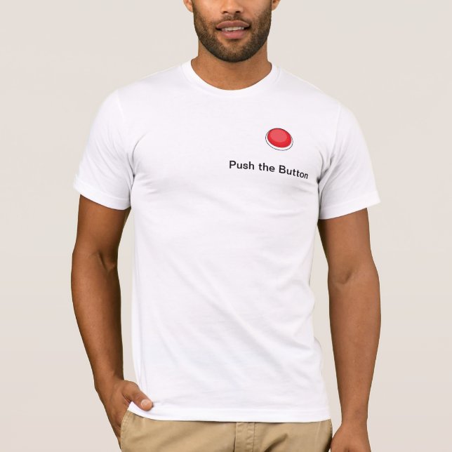 T-shirt Appuyez sur le bouton Vêtements pour hommes (Devant)