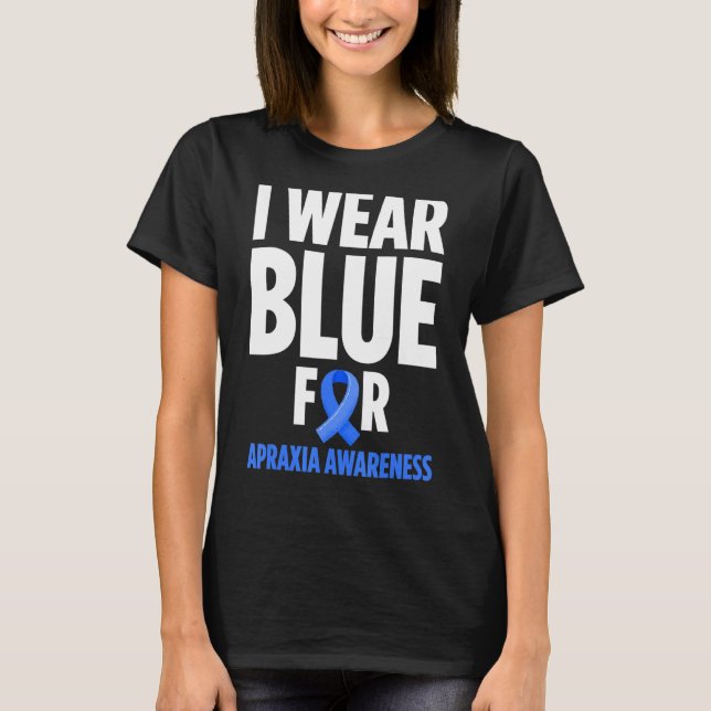 T-shirt Apraxia Sensibilisation Survivante Porter Guerrier (Devant)