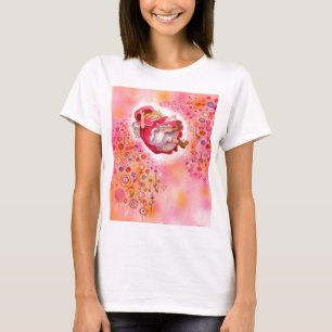 T-shirt Après-midi heureux de fleurs de joies simples peu