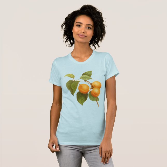 T-shirt Apricots orange vintage (Devant entier)