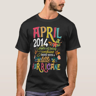 T-shirt April Girls 2014 Funny 7e anniversaire 7 ans Bi