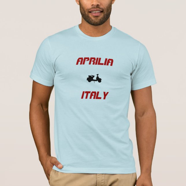 T-shirt Aprilia, scooter de l'Italie (Devant)