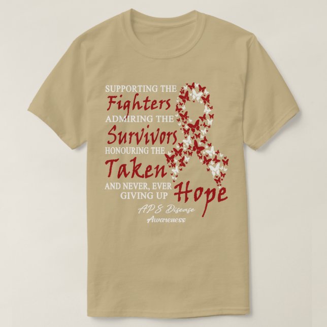 T-shirt APS Sensibilisation aux maladies Soutien aux comba (Design devant)
