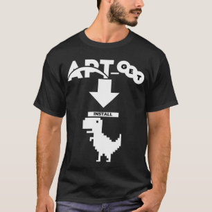 T-shirt APT Obtenir l'installation DINO Dinosaur Computer