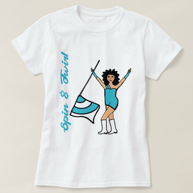 T - Shirt Aqua (Design vorne)