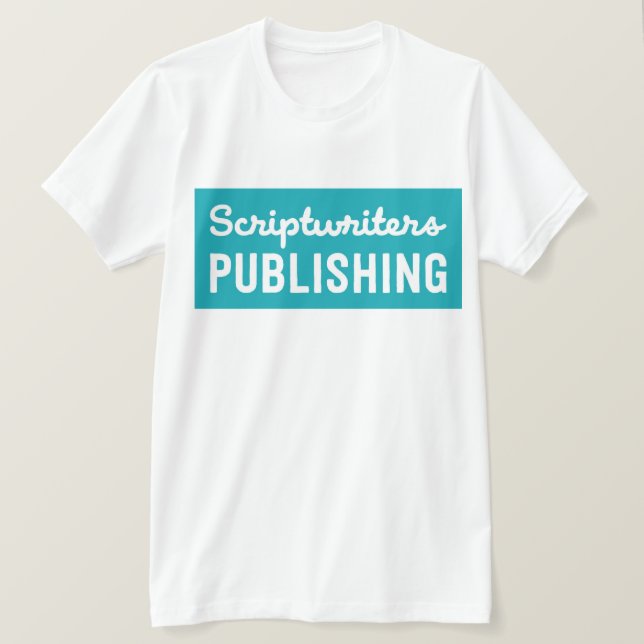 T-shirt Aqua de solide de scénaristes (Design devant)