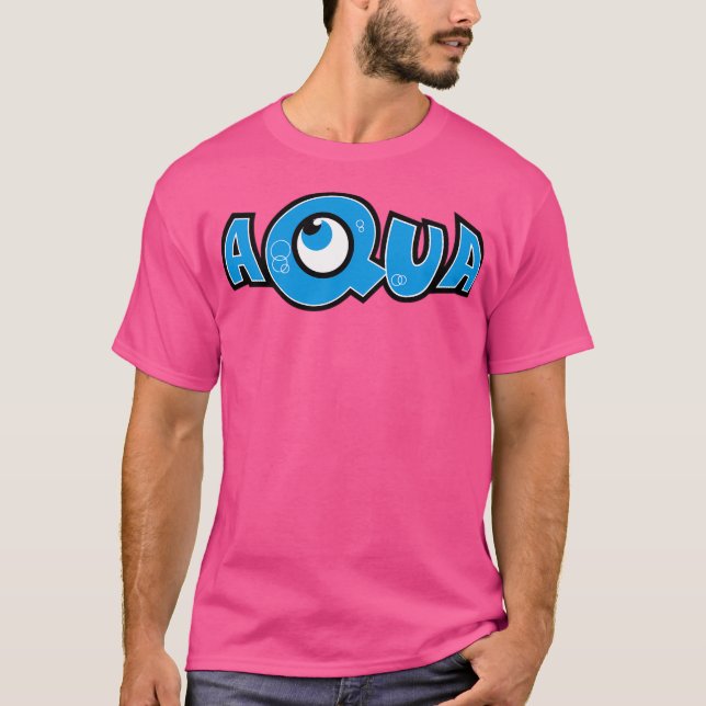 T-shirt Aqua - Logo de la bande (Devant)