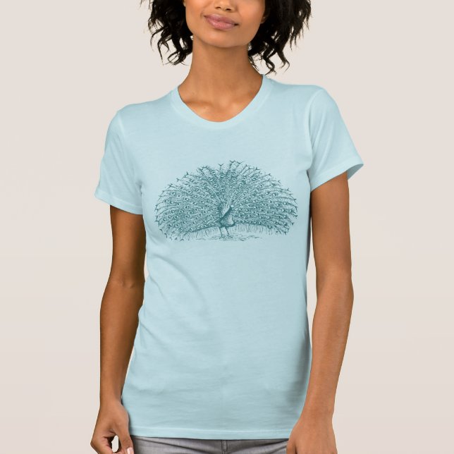 T-shirt Aqua Peacock (Devant)