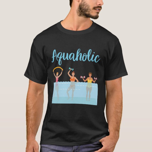 T-shirt Aquaholic de l'eau (Devant)
