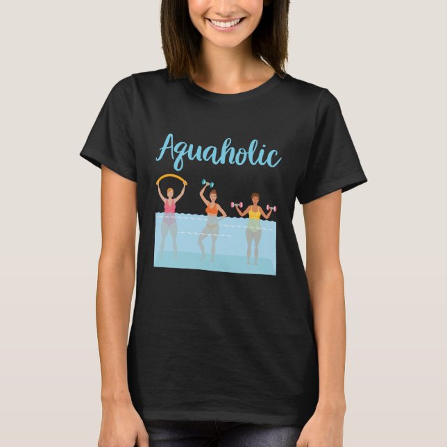 T-shirt Aquaholic de l'eau (Devant)