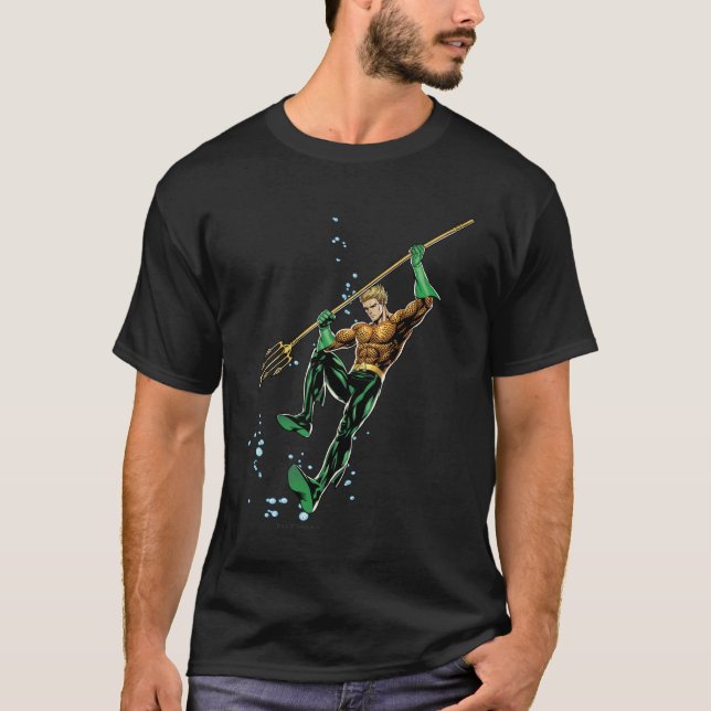 T-shirt Aquaman avec Spear (Devant)
