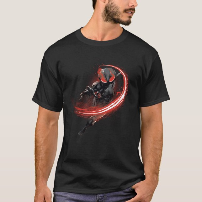 T-shirt Aquaman | Black Manta Red Swipe Graphic (Devant)