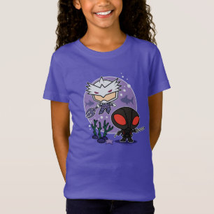 T-Shirt Aquaman Chibi Orm & Black Manta Graphisme sous-m